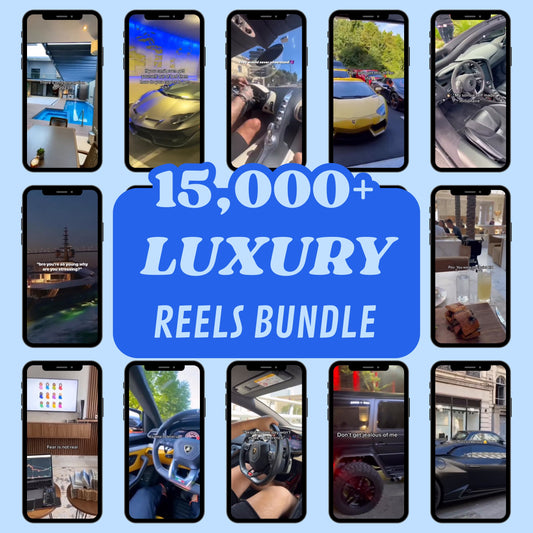 15,000+ Viral Luxury Rich Lifestyle Videos Reels, Cars, Yacht, Plane, Millionaire, TikTok, Instagram, YouTube, Digital Marketing, MRR, PLR